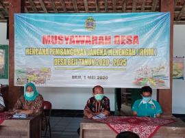 Musyawarah Desa Rencana Pembangunan Jangka Menengah (RPJM) Desa Beji Tahun 2020-2025