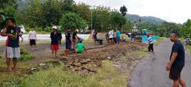 Kerjabakti normalisasi jalan desa Duren-Sidorejo