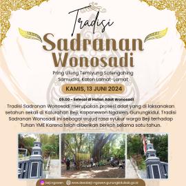 Tradisi Sadranan Wonosadi Kalurahan Beji Tahun 2024