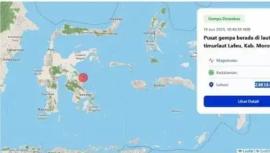 Gempa M 4,2 Guncang Sulawesi Tengah