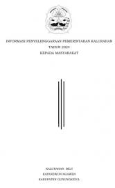 INFORMASI PENYELENGGARAAN PEMERINTAHAN KALURAHAN  TAHUN 2024