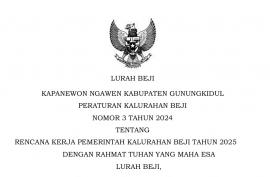 Perkal RKP Kalurahan Beji Tahun 2025